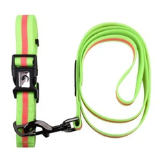 Kina fabrikken leverandør engros tilpasset vanntett PVC belagt nylon hund krage med logo